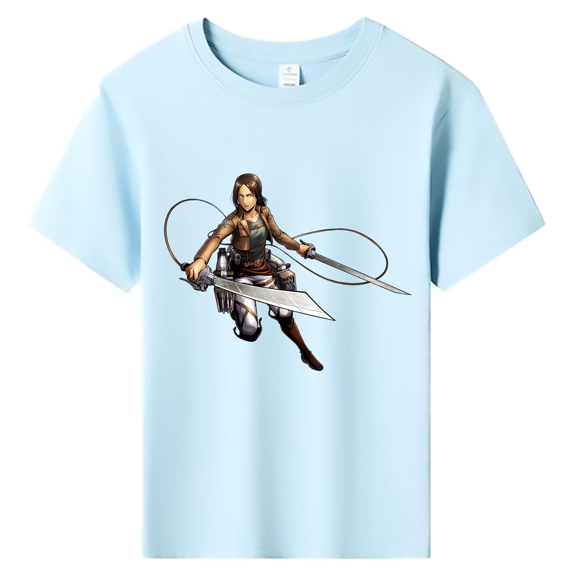 （画像用） 進撃の巨人 Attack on Titan 綿100％キッズTシャツ（フロントプリント）